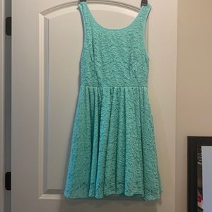 Urban outfitters teal lace dress